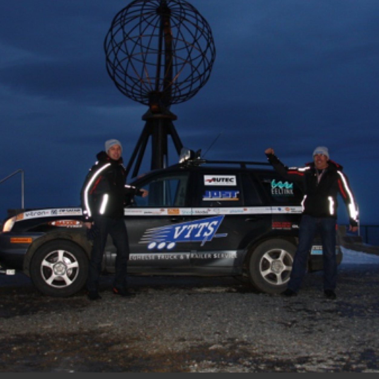 Scandinavian Car Adventure -start 4jan finish 11 jan -team 48 Mark Jacobs /Henk van Weert SCANCT 2014