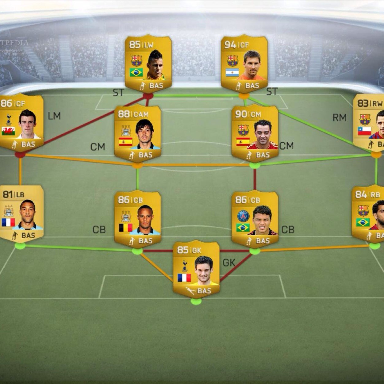 Fifa ultimate team give aways - messi, bale, neymar, ronaldo, balotelli, IF hazard, IF soldado, IF walcott, TOTW spelers. - next give away at: 10 A.M.: t/m 500K
