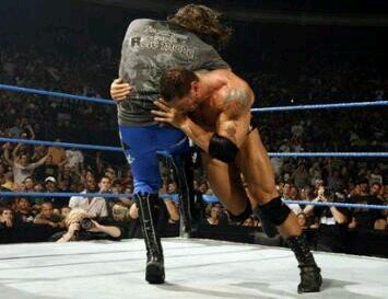 Spear is a finishing move by Goldberg,Batista,Big Show,Edge,& other WWE Superstar.Currently used by Roman Reign