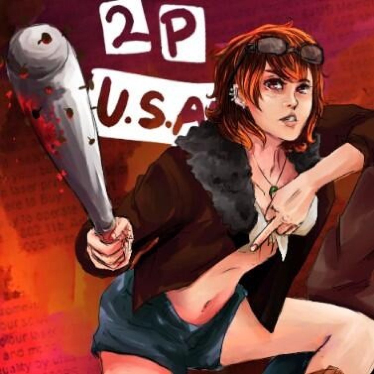 The2PLadyVegan's profile picture. 'Sup! I'm Emily! I'm not my fuckin' 1P, asshole! Mix us up, and you'll get to see my bat up very close... When I lodge it in your fucking skull!