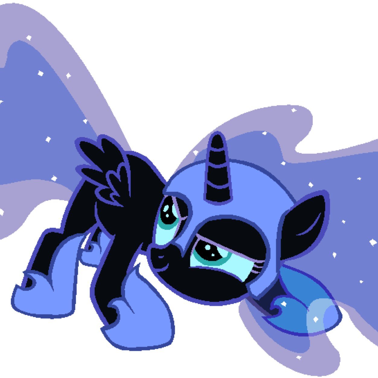 'I'll crimson the light in aternal night, [#Single~], • Twilight • Luna • Celestia • I turn into Luna cause I want love and affection.' #Crushing'