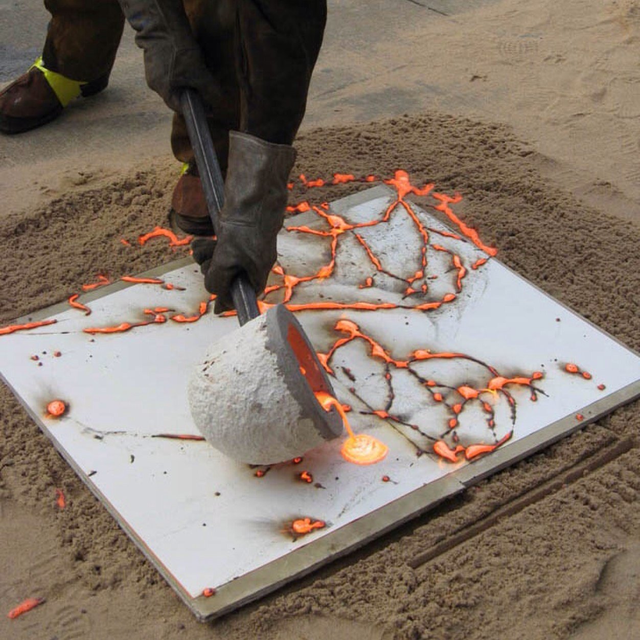I'm a NYC artist who paints with white hot, molten iron.  I love great art in all it's forms.