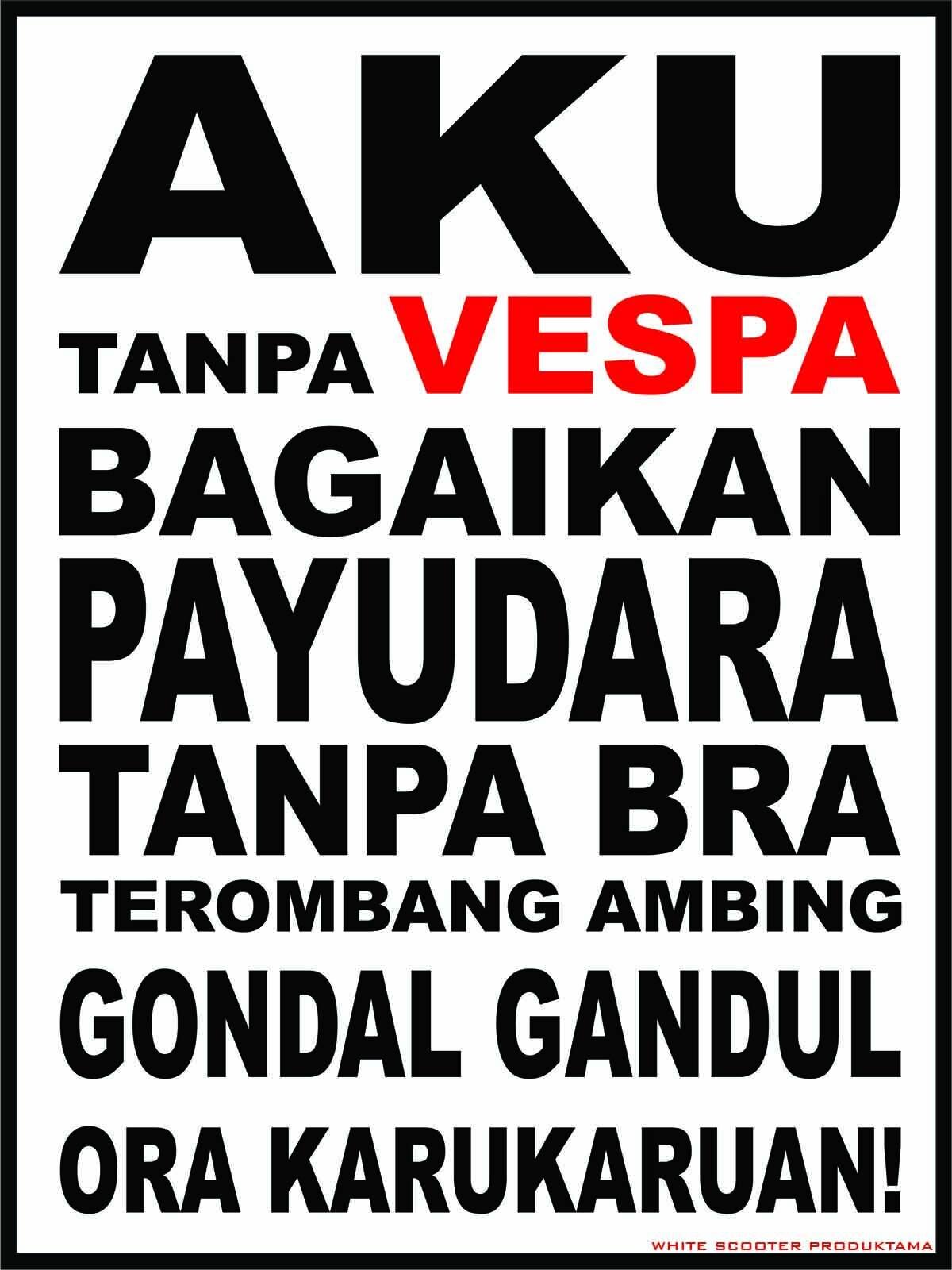 Jalani hidup dengan apa ada nya.