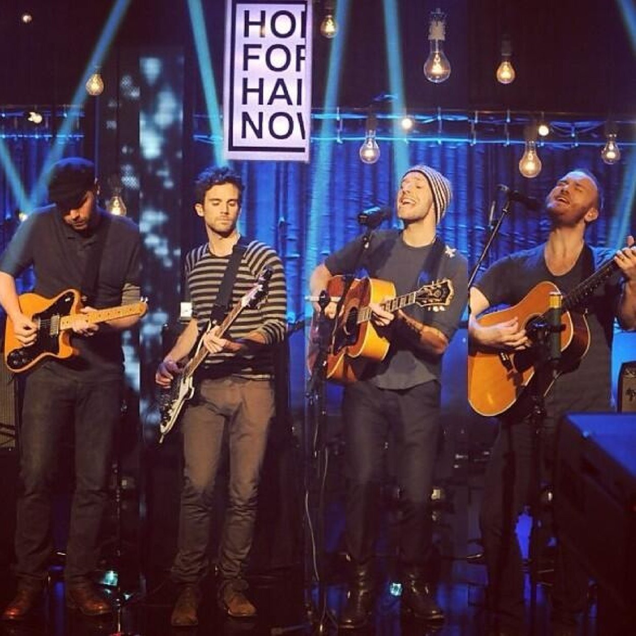 chris martin, jonny buckland, guy berryman, will champion, phil harvey
