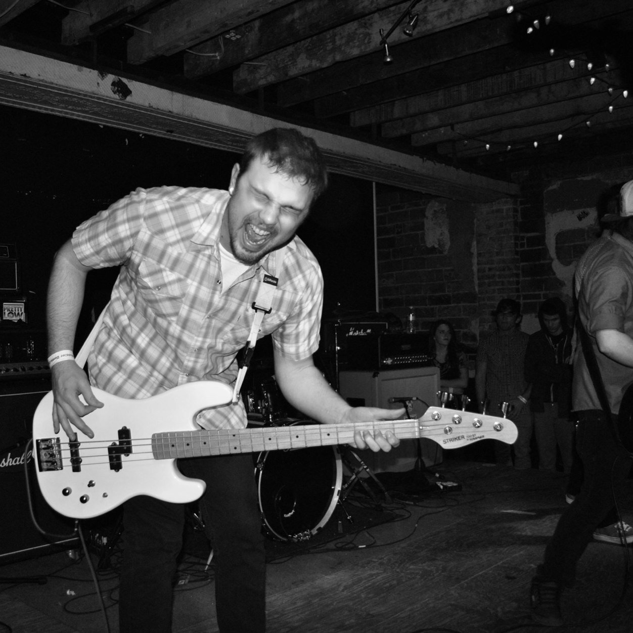 Play bass for @DropTheAnchorIN check us out!