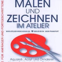 #KUNSTSCHULE FRANKFURT ATELIER IRENE SCHUH,Künstlerin,Malerin,Diplom Designerin und Illustratorin( HfG Offenbach), Kunstpädagogin (Uni Frankfurt)