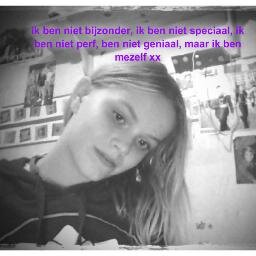i am a mainstreet girl. i dont care what people think. i am maby not perfect but i am who i am xxx