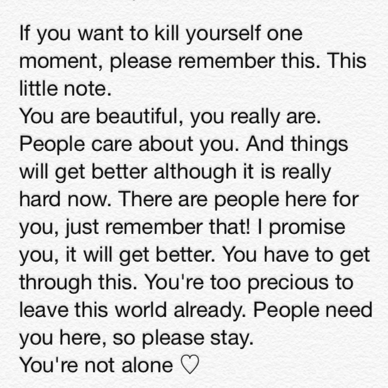If you read this, I care about you. If you want to talk, I'm here for you. I follow back so just DM me. Stay strong beautiful! main account: @lovaticsspark