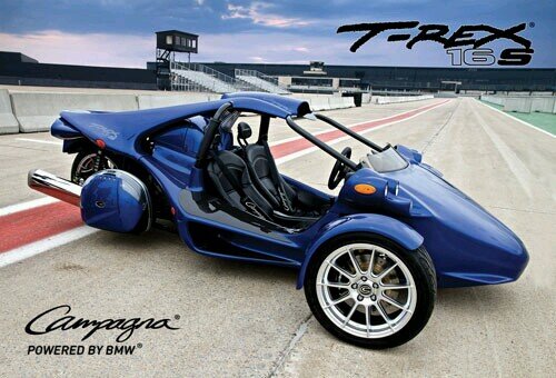CampagnaNY's profile picture. Campagna Motors New York is a New York based company focused on the marketing and distribution of the T-Rex 16S and V13R (three-wheeled vehicles).