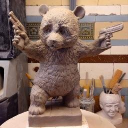 Ceramic Figurines inspired by Banksy - We love his work and are developing some English Fine China Figures based on his art.