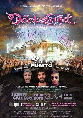 ●ANIMAS LIGHT VUELVE● DOCKSLAND  Siente la auténtica fiesta al  puro estilo Tomorrowland  MAS  INFORMACIÓN 667 942 648