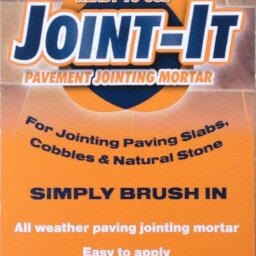 All weather Pavement jointing mortar for paving slabs, cobbles and natural stone.
Simply brush in. e-mail John@jointit.com