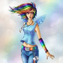 Hi I am Rainbow Dash. I'm 19. I love sports if you need help I am your guide to the right path. I am brave and I love my friends. #Bi #Awesome