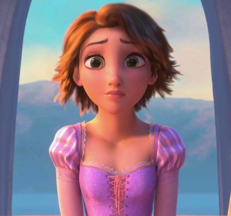 Rapunzel cansou de esperar o principe... cortou o cabelo, desceu da torre, matou o dragão e foi pegar geral! ;) [Minha História ♡]
