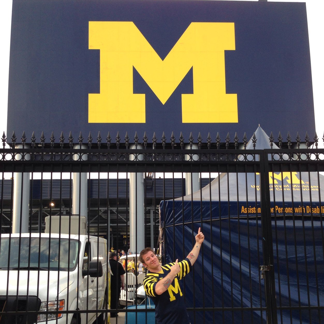 Biggest Michigan fan in Minnesota! #GoBlue!