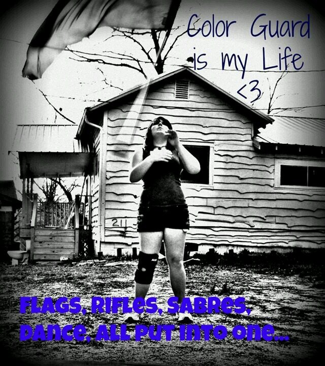 Field guard. Winter guard. Junior. Dream to dare, dare to spin, spin to dream. Color guard is my life. Follow and I'll follow back. 3