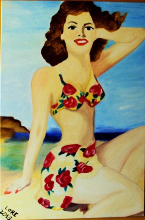 Promociona la pintura de mujeres elegantes y paisajes maravillosos. Si quieres una pintura, contáctanos por Facebook. http://t.co/3reTr8KwNW