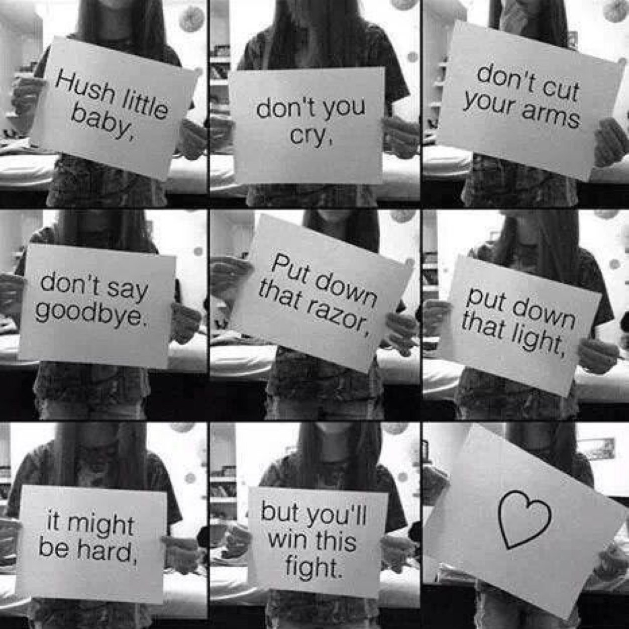 Trying to help people that feel insecure about themselves or do self harm. Just Remeber your beuatiful aint no bitch allowed to tell you different xxxx