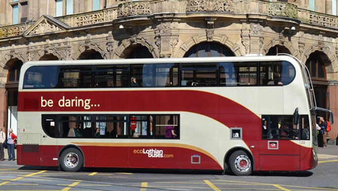 We rode 44 of 48 Lothian Buses in descending order and ran 20 miles in between stops to raise money for @itsgood2give. Visit http://t.co/NenpKqSuj5 to donate!