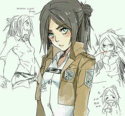 [female ver of Eren Jaeger]