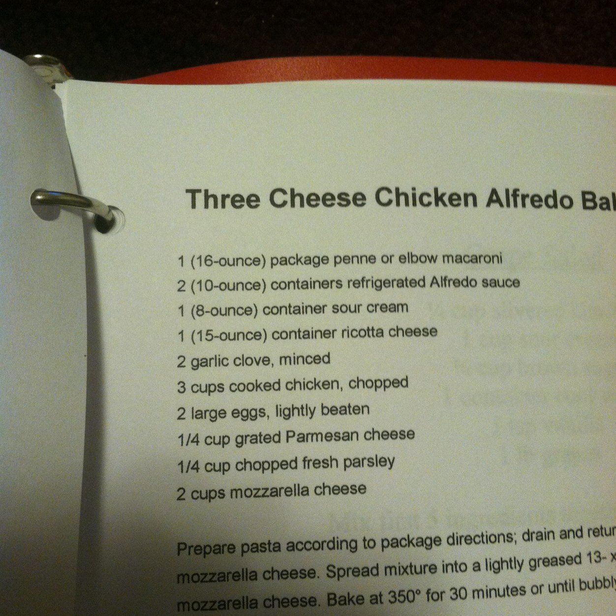 Recipe book