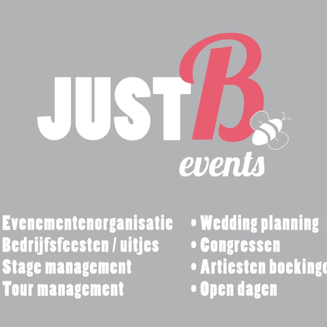 JustB Events is een fullservice event/organisatieburo.