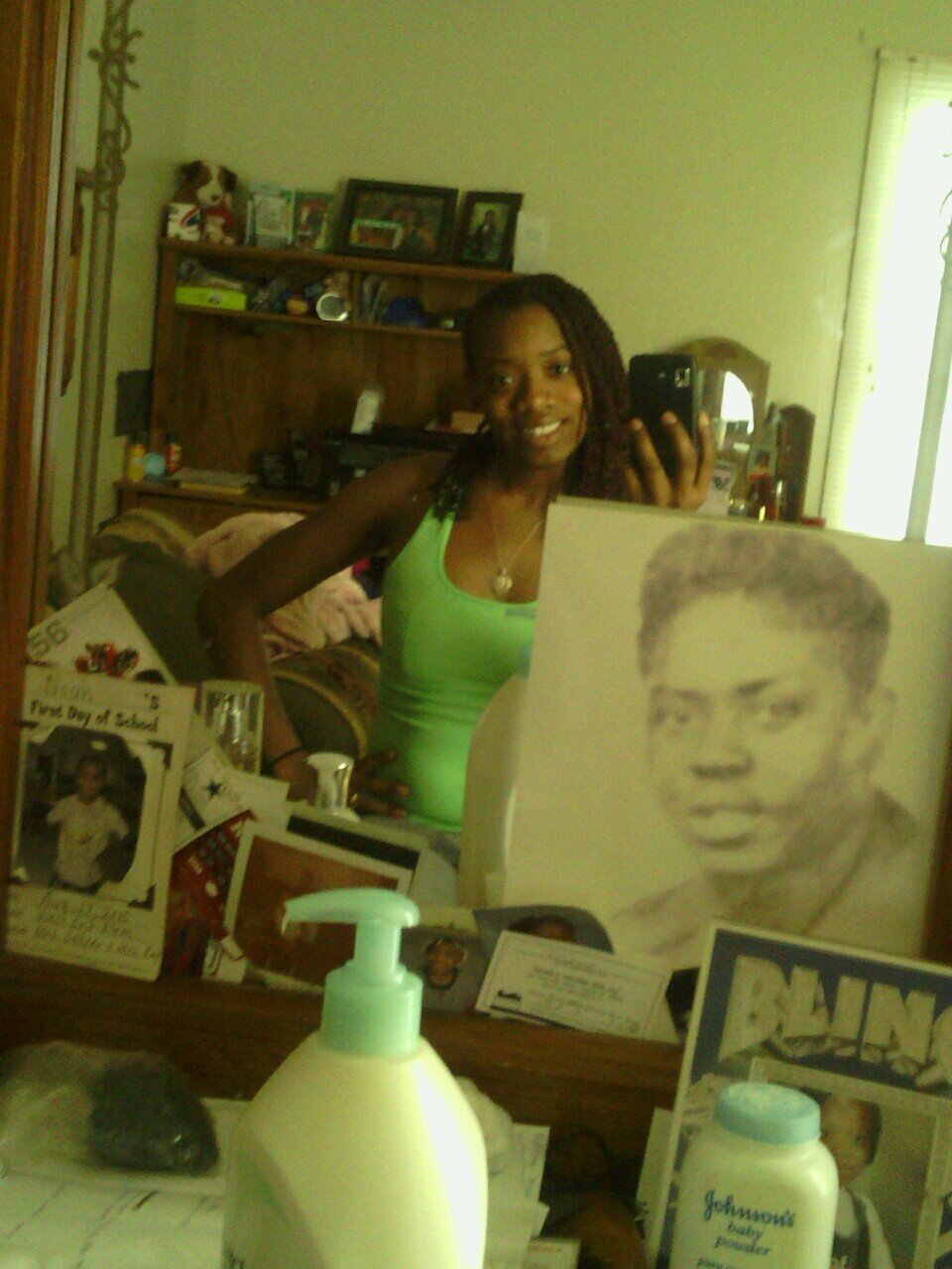 Growing up and being a mommy is what i do #God #family #me in that order