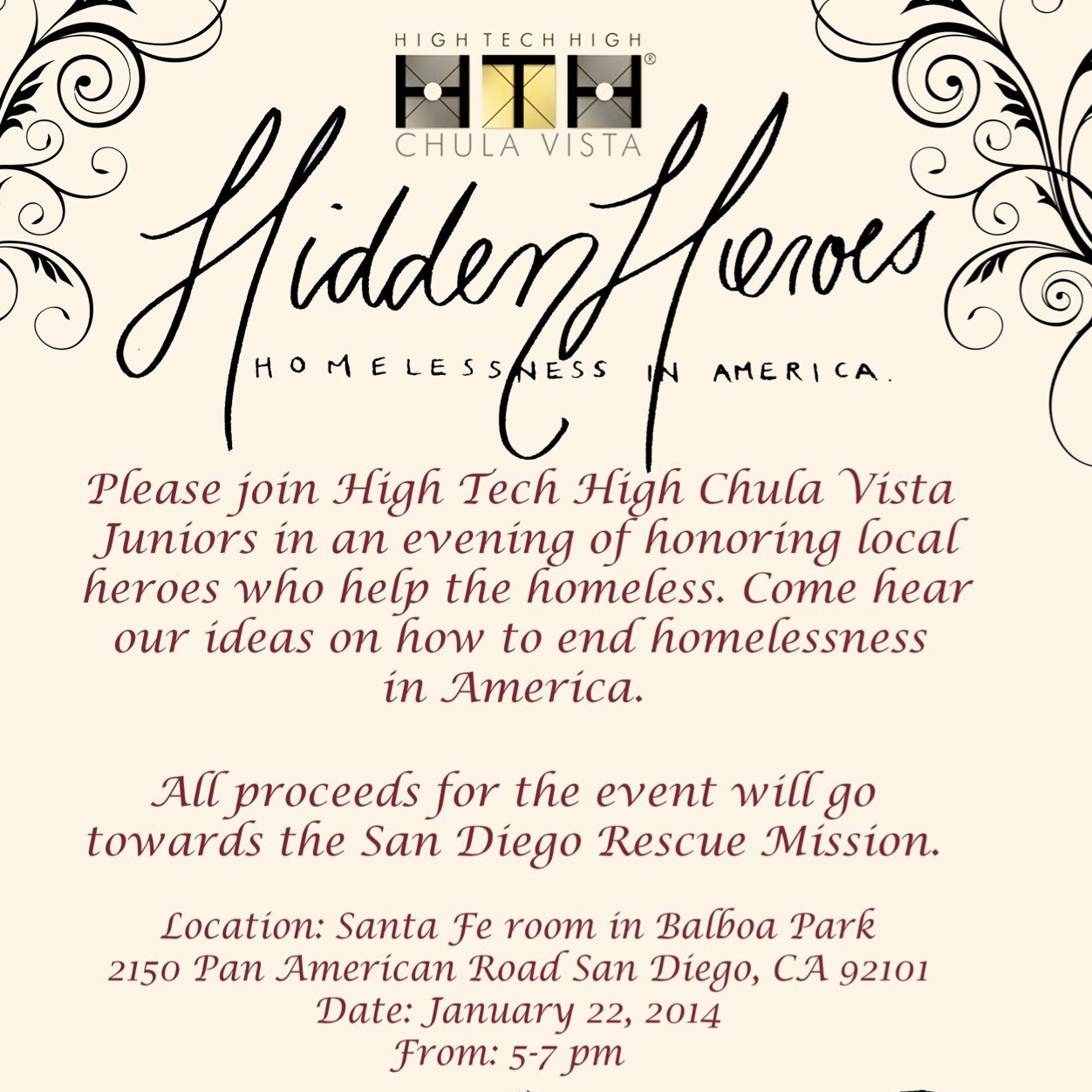 hiddenheros15's profile picture. Don't miss our exhibition on January 22, 2014 from 5-7pm at balboa park in the Santa Fe room!