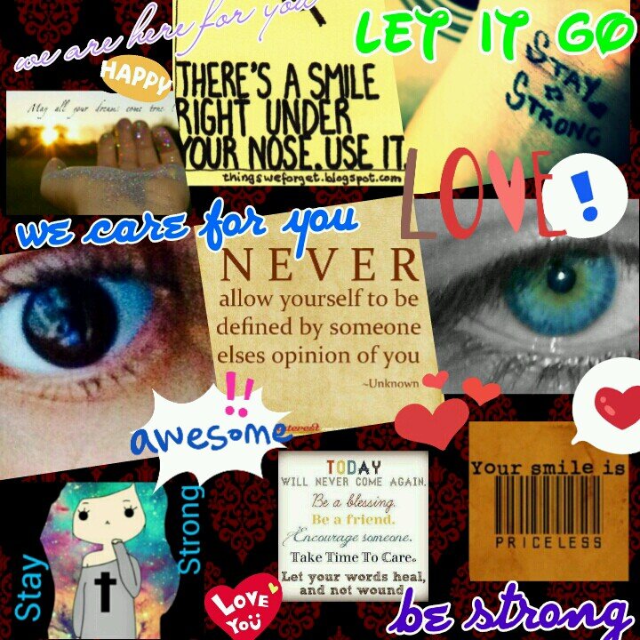 We are two girls united together to save lives and let you know that you are never alone. We know how you feel, please DM us and we will help you! :)♥