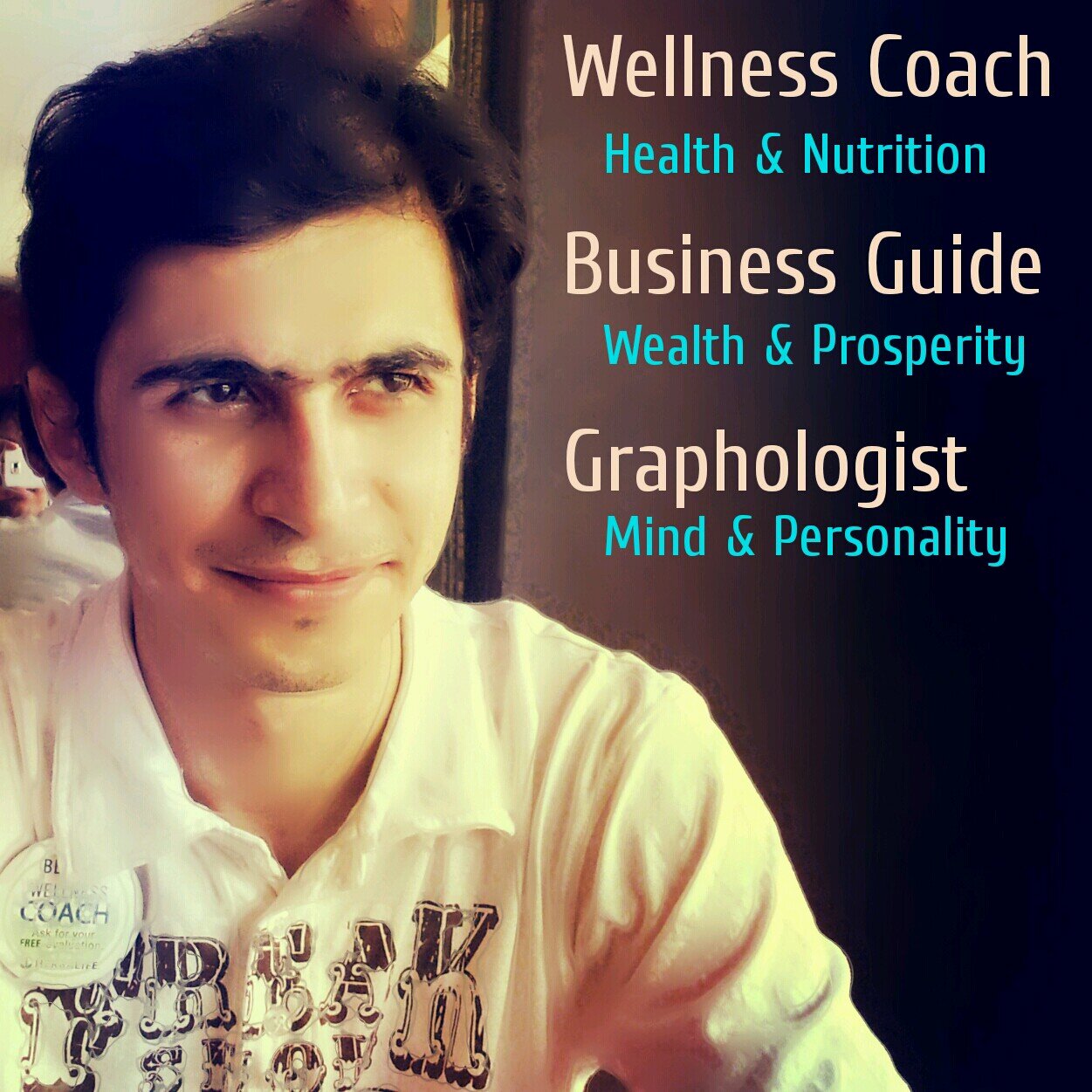 Graphologist, Graphotherapist, Wellness coach, Business Builder, Water meditator, Illuminated Heart
