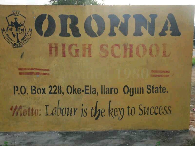 ORONNA HIGH SCHOOL ILARO OLD STUDENTS ASSOCIATION