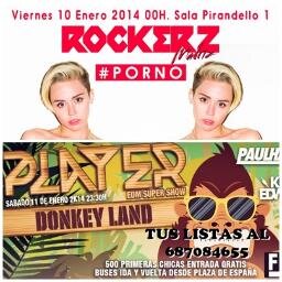Tus listas de Rockerz y Player aquí. LOS VIERNES SON DE ROCKERZ¡!