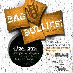 The 2014 Bag the Bullies Tournament will Benefit The Jarrett Payton Foundation and its PROJECT: NO BULL program.