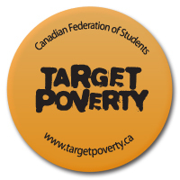 TargetPovertyMB's profile picture. The Canadian Federation of Students - Manitoba Target Poverty Campaign Twitter Feed!