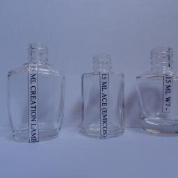 NAIL POLISH GLASS BOTTLES SUPPLIER FROM INDIA