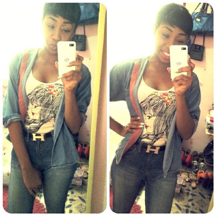 F**k a Bio n Don't just stare! Rape dah button n Follow a Niggaress -___-