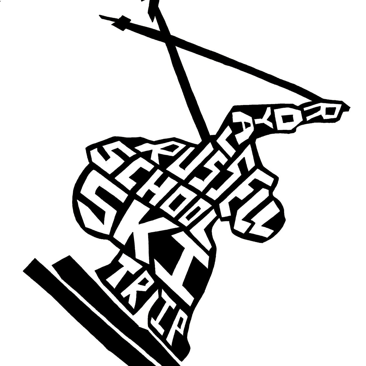 The twitter feed for the school's senior ski trip.