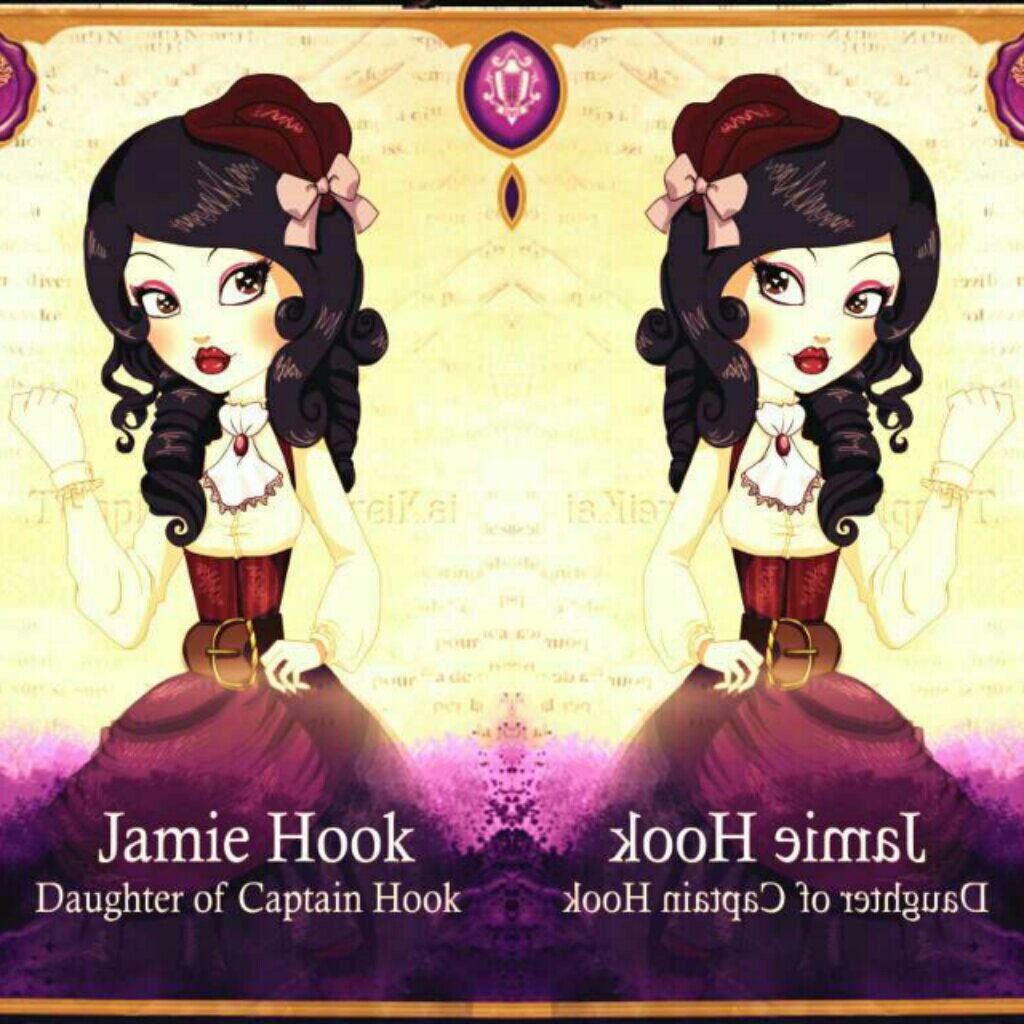 ahooyy all the pirates crew!! let's give applause for Jamie Hook the daughter of The Captain Hook the king of the ocean!! Jane Hook is my sister.