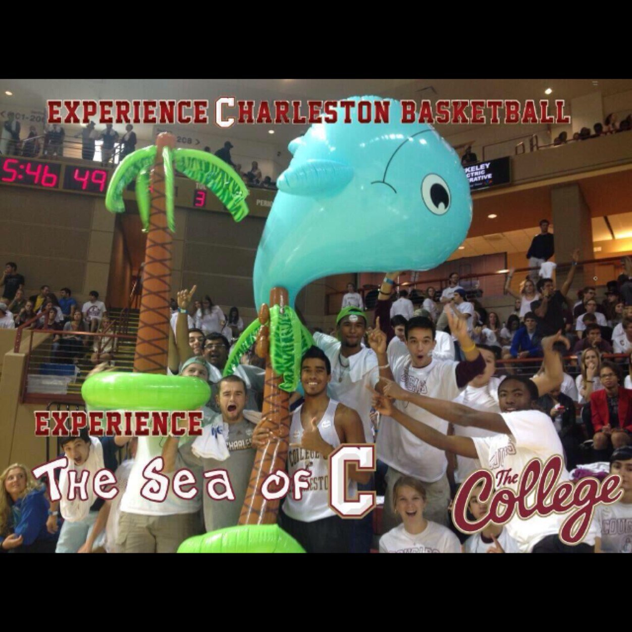 College of Charleston student section.