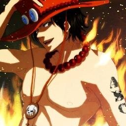 Fire Fist Ace. 2nd Commander of the Whitebeard pirates. Don't touch my freakin' meat!~ I love @eknifeking ♥