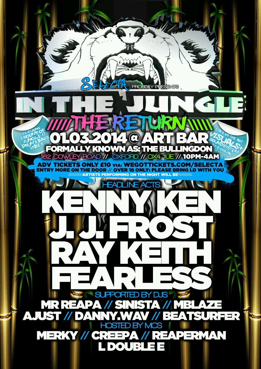 Follow us for the latest, biggest drum and bass events in and around Oxfordshire!