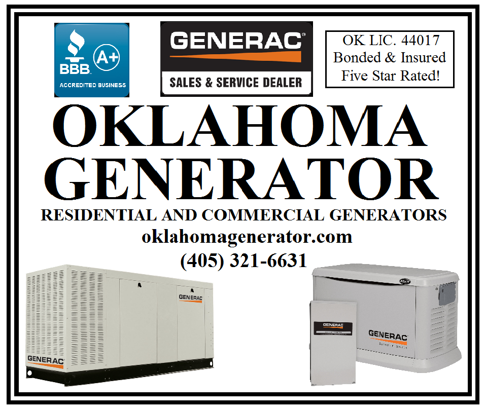 Central Oklahoma's professional and affordable FIVE STAR GENERAC factory authorized sales and service dealer!!! Locally owned and operated!