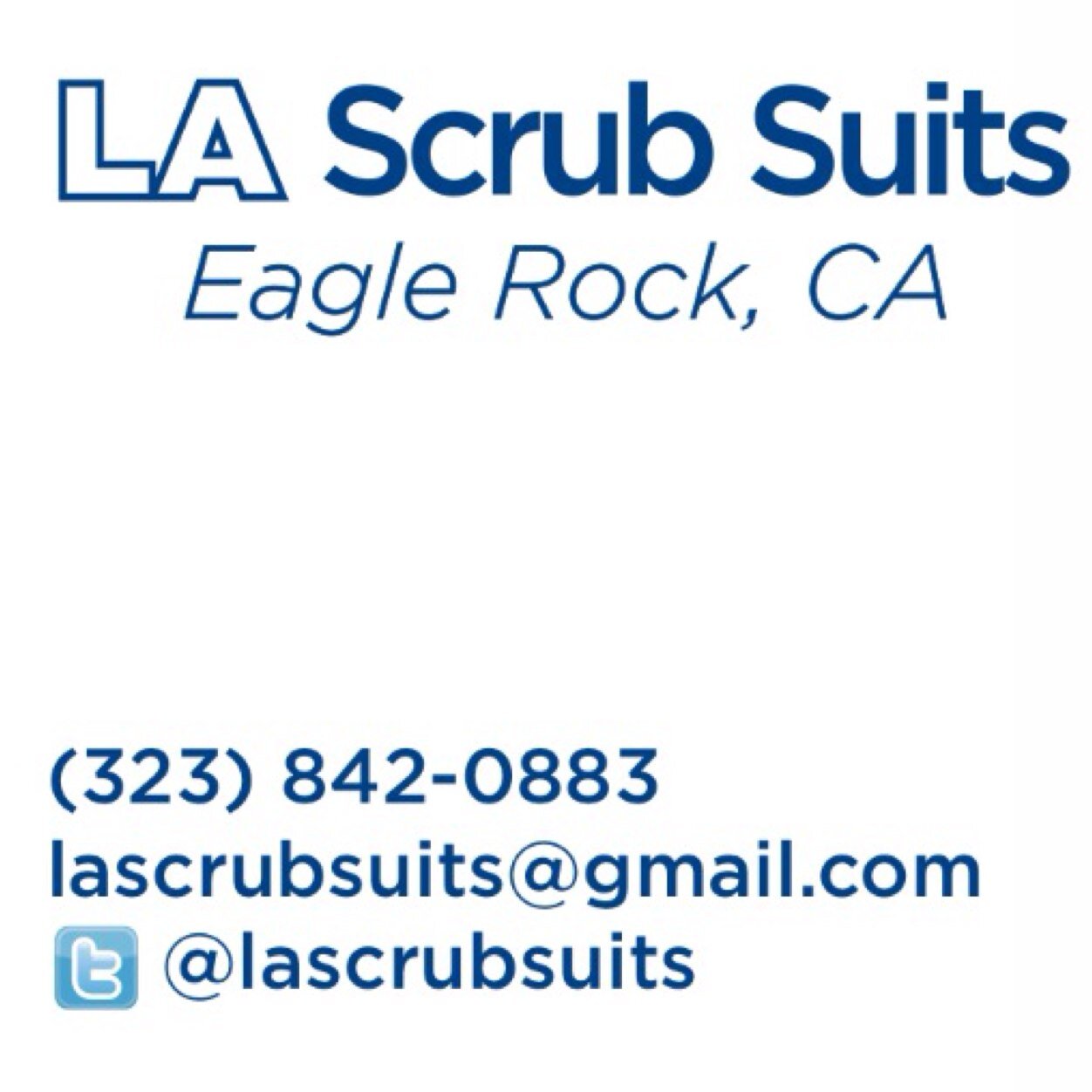 Mobile scrub suit store based in Eagle Rock CA. Follow us on http://t.co/2WkzmL7dnB lascrubsuits@gmail.com
(323)8420883