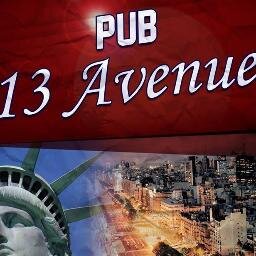 OFICIAL PUB 13 AVENUE. DISFRUTA DE NUESTROS HORARIOS UNIVERSITARIOS. QUIERES HACER UNA FIESTA? CONSÚLTANOS! :)