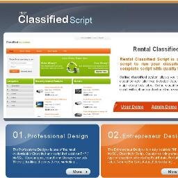 RentalScript's profile picture. Rental classified script is a sophisticated PHP script to run your classified site. Online classified system allows you to start classified website