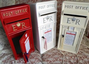 http://t.co/CElFRvKa1d produce / sell replica Royal Mail post boxes for use by venue stylists for collecting wedding cards, home, offices, restaurants and more.