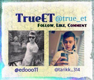 Follow on instagram @True_ET