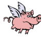 I said I'd tweet when pigs fly...