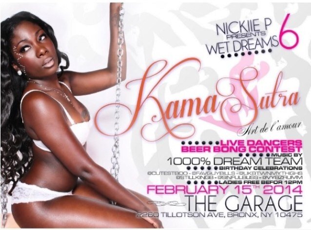 Living Life One Day At A Time FEBRUARY 15th #WETDREAMS5 #KAMA SUTRA @THE GARAGE DON'T MISS IT