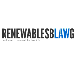 Welcome to Renewables Blawg, a legal news blog on renewables law and issues. Powered by @WardBlawg. New authors welcome.